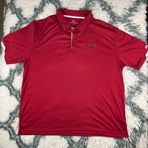 Colosseum Men's Red University of Arkansas Polo Shirt Size XXL Razorbacks